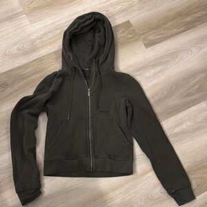 Lululemon Athletica Gray Fitted Zippered Hoodie
